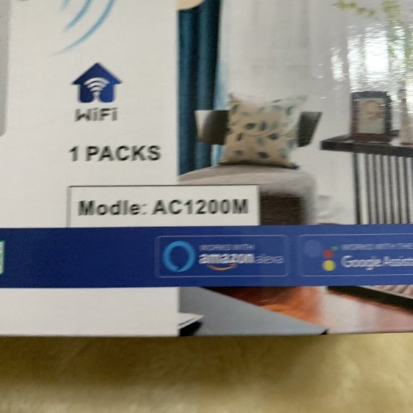 1200 Mbps WiFi Range Extender Repeater Router Model AC1200M - White - Picture 6 of 7